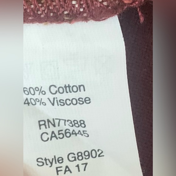 Madewell Plaid Tie-Neck Shirt Brown/Plum Cranberry - M - Picture 13 of 15